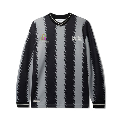 Butter Goods All City Longsleeve Jersey - Black/Charcoal