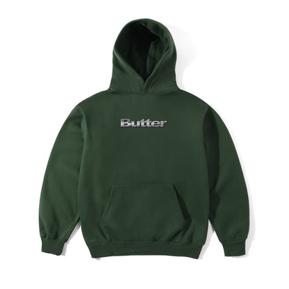 Butter Goods Alloy Logo Hoodie - Bottle Green