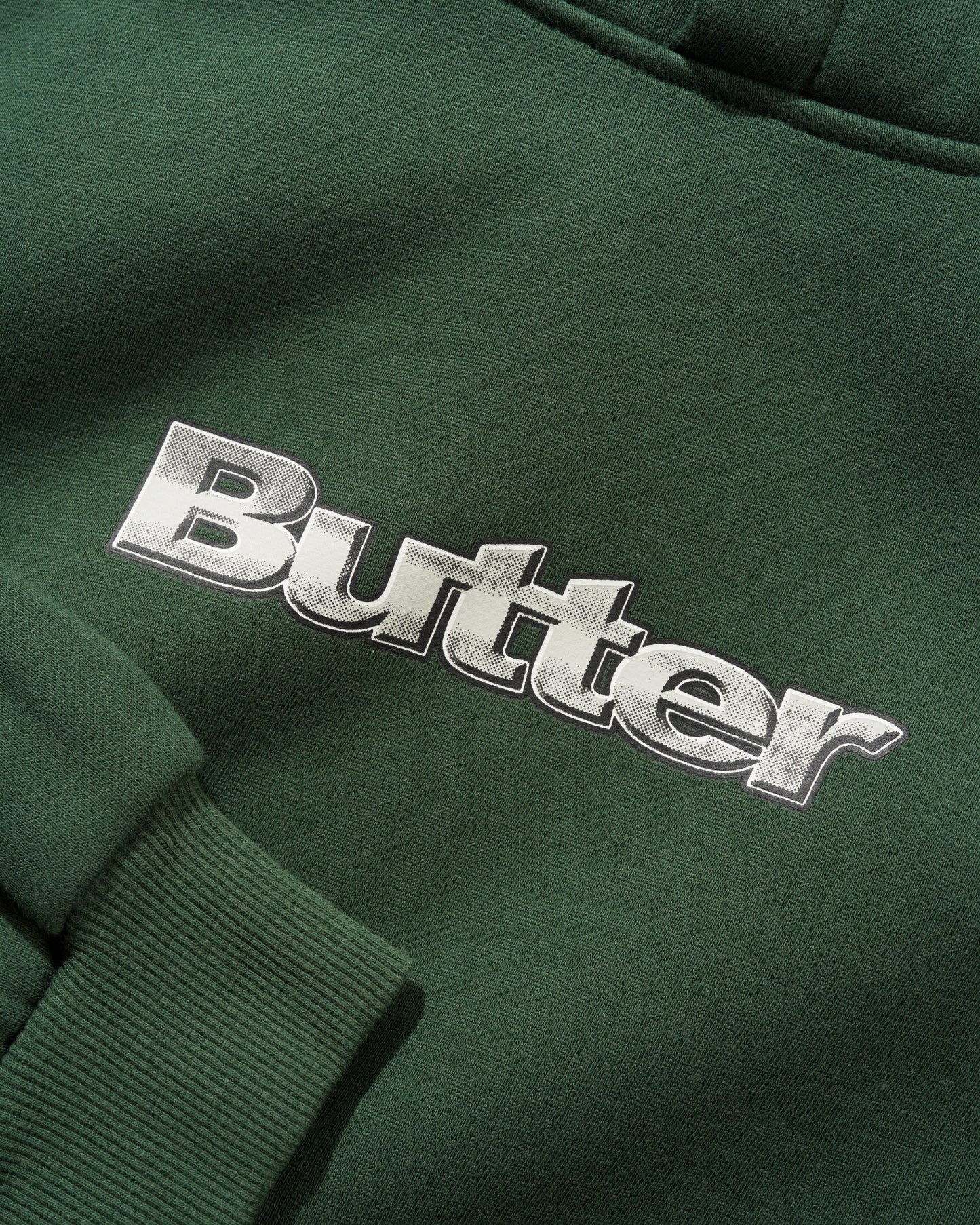 Butter Goods Alloy Logo Hoodie - Bottle Green