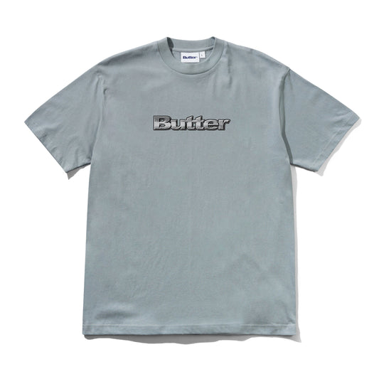 Butter Goods Alloy Logo Tee - Dull Ocean