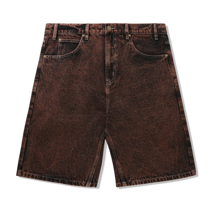 Butter Goods Applique Denim Shorts - Acid Brown