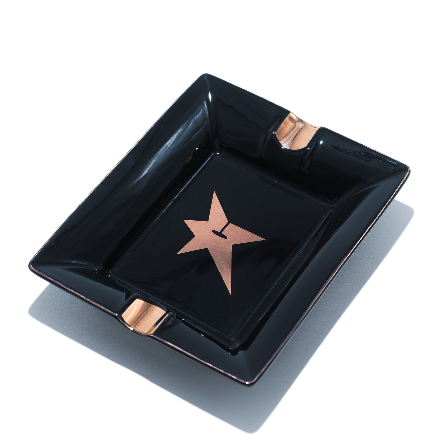Carpet Company C-Star Ceramic Ash Tray - Black