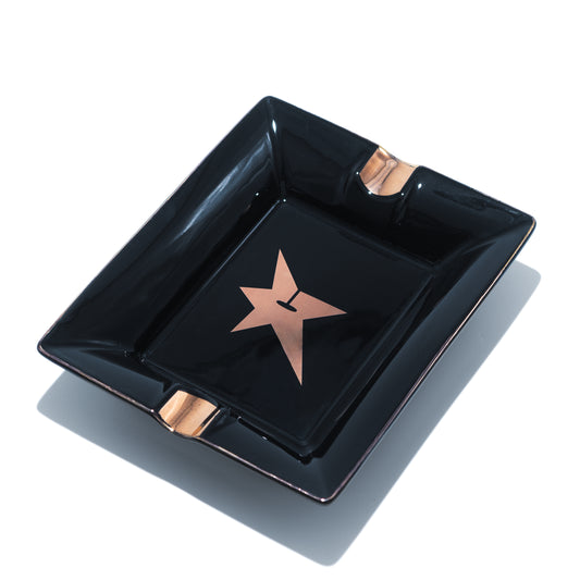 Carpet Company C-Star Ceramic Ash Tray - Black
