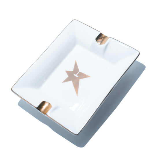 Carpet Company C-Star Ceramic Ash Tray - White