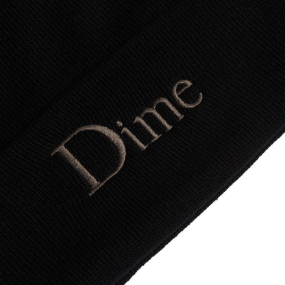 Dime Classic Wool Fold Beanie - Black