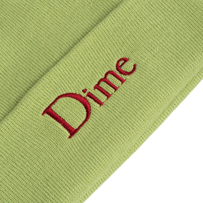 Dime Classic Wool Fold Beanie - Lime