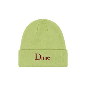 Dime Classic Wool Fold Beanie - Lime