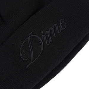 Dime Cursive Beanie - Black