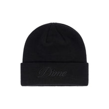 Load image into Gallery viewer, Dime Cursive Beanie - Black