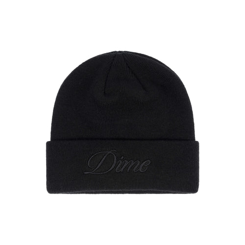 Dime Cursive Beanie - Black