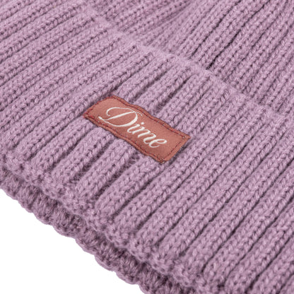 Dime Cursive Fold Beanie - Pink Lilac