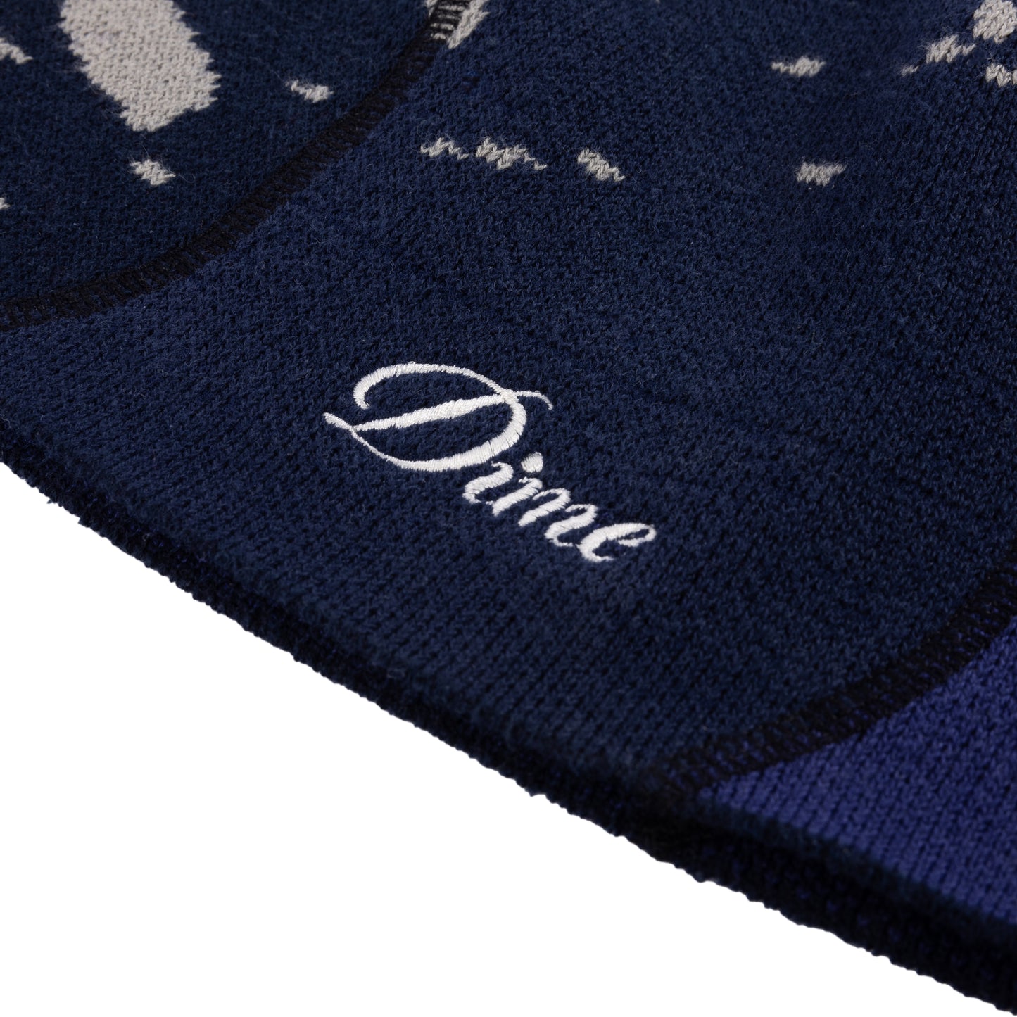 Dime Reverse Stitch Skully Beanie - Navy