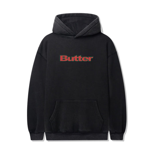 Butter Goods Nylon Logo Applique Hoodie - Black