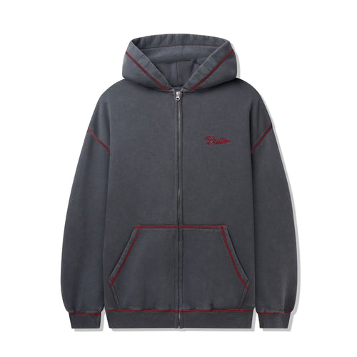 Butter Goods Jive Zip-Thru Hoodie - Washed Black