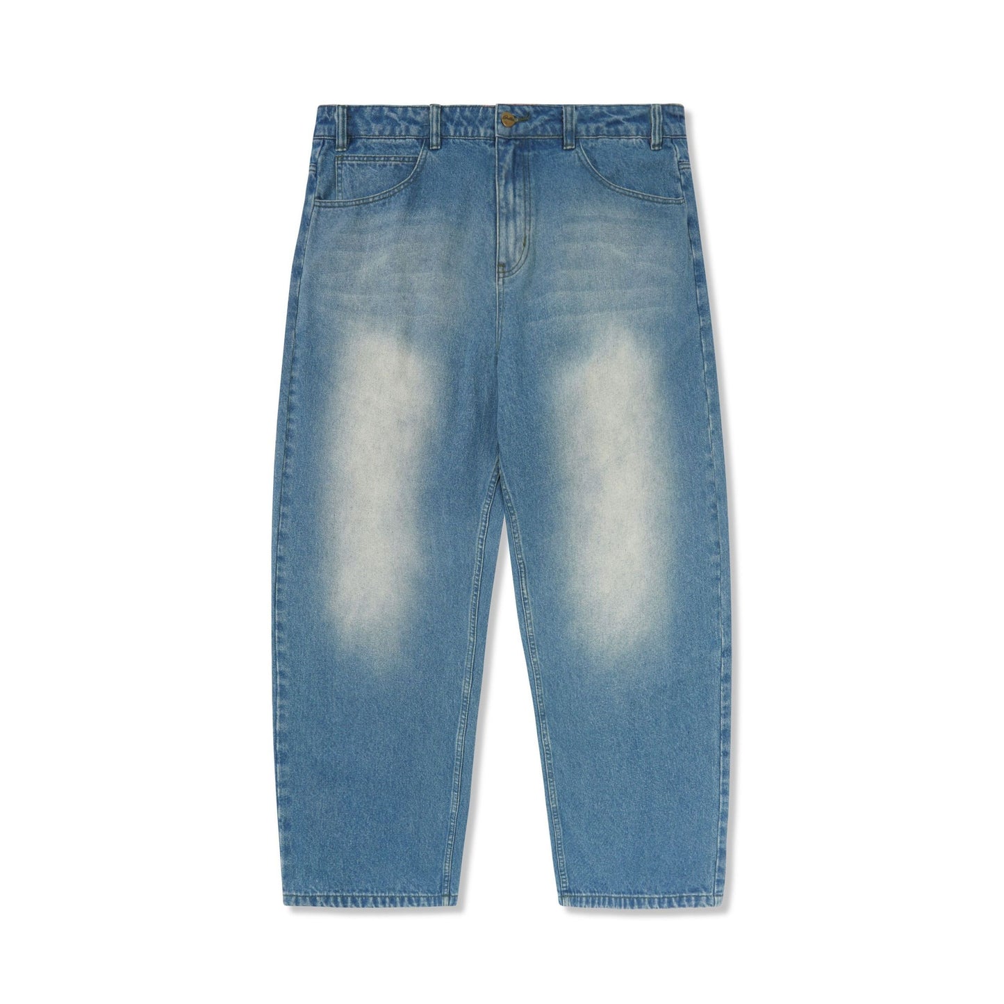 Butter Goods Warped Denim Jeans - Washed Mid Blue