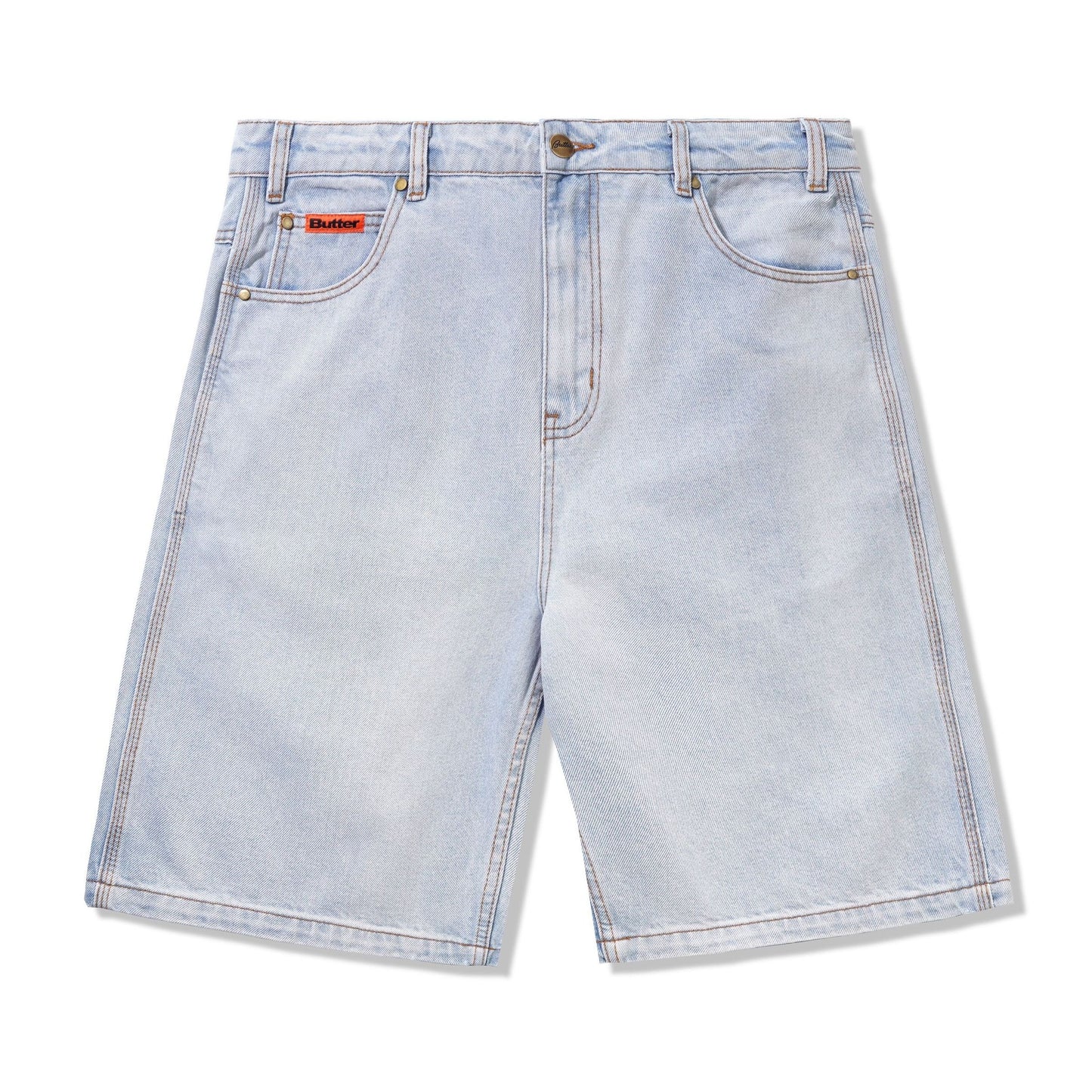 Butter Goods Baggy Denim Shorts - Light Blue