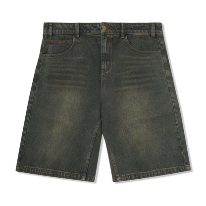 Butter Goods Warped Denim Shorts - Dirty Wash Indigo