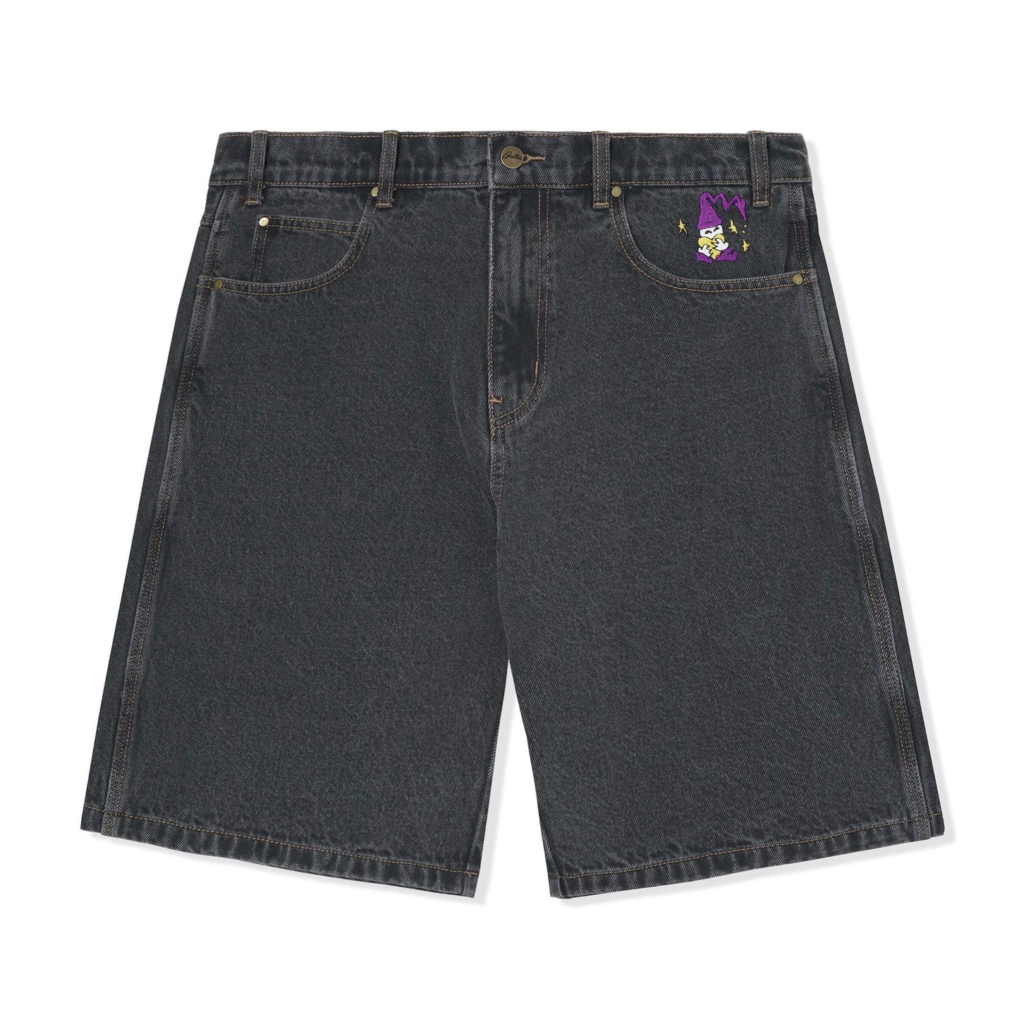 Butter Goods Wizard Denim Shorts - Washed Black