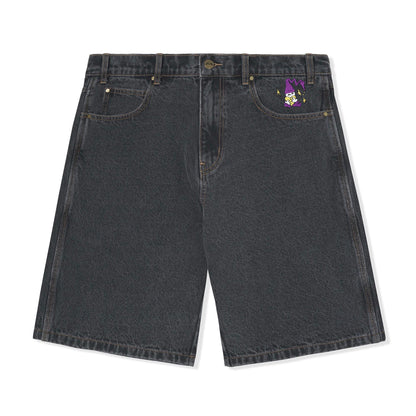 Butter Goods Wizard Denim Shorts - Washed Black