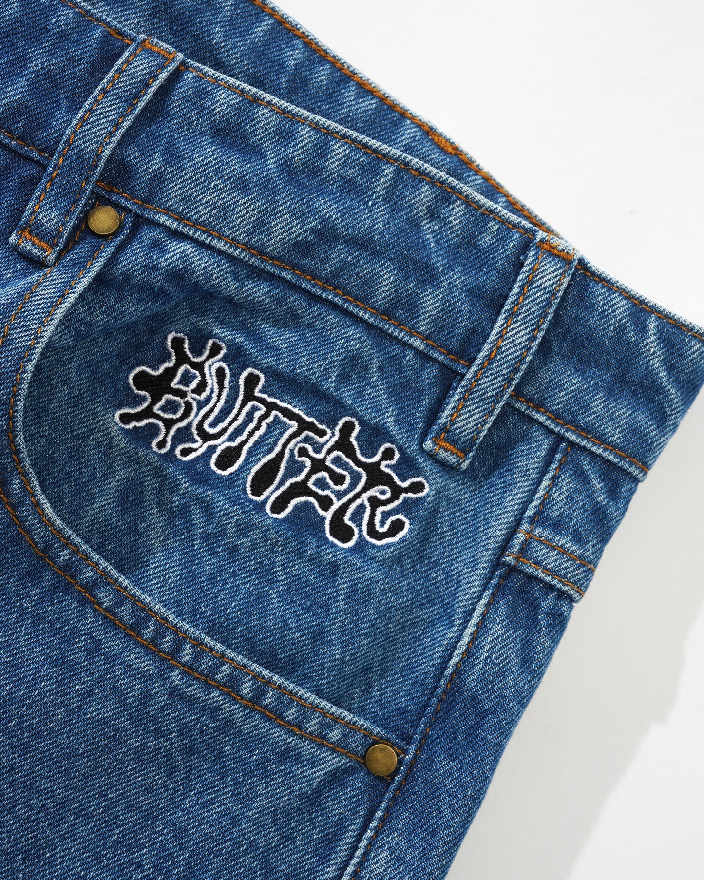 Butter Goods Ink Denim Jeans - Worn Blue