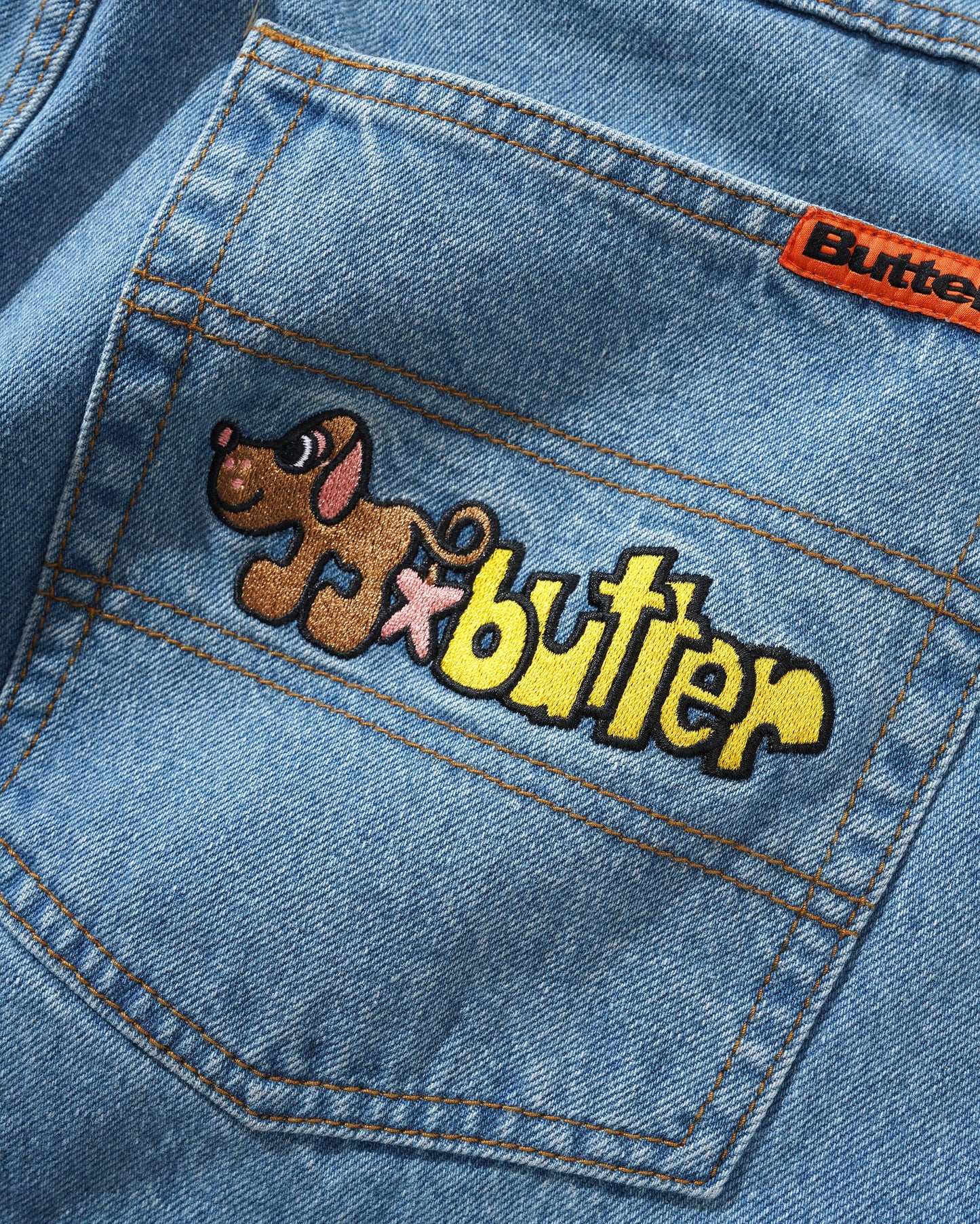 Butter Goods Pooch Relaxed Denim Jeans - Washed Indigo