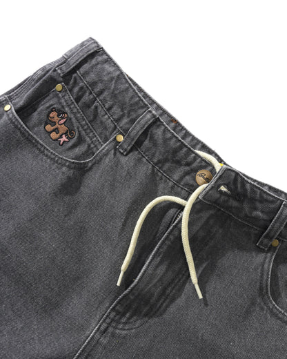 Butter Goods Pooch Relaxed Denim Jeans - Washed Grey