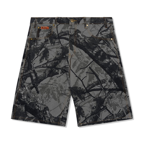 Butter Goods Foliage Camo Denim Shorts - Black