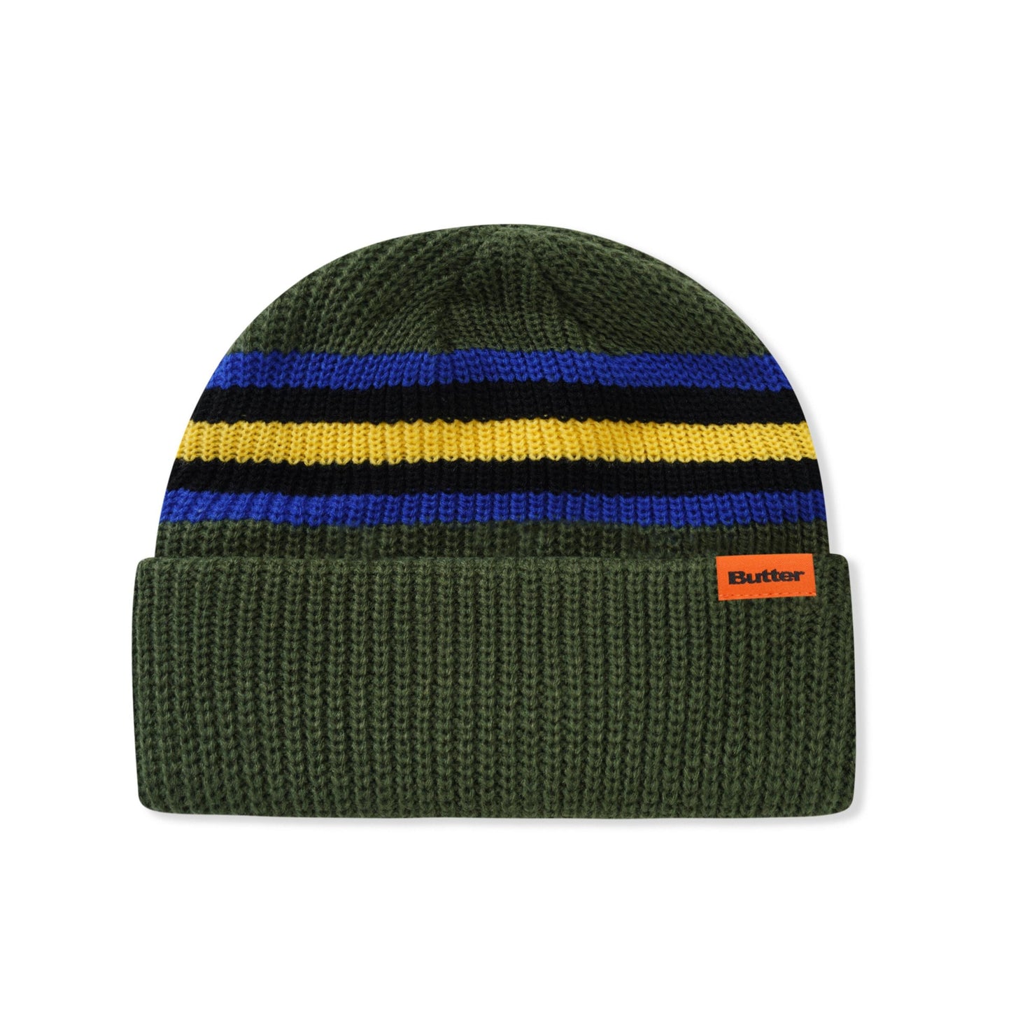 Butter Goods Stripe Cuff Beanie - Green