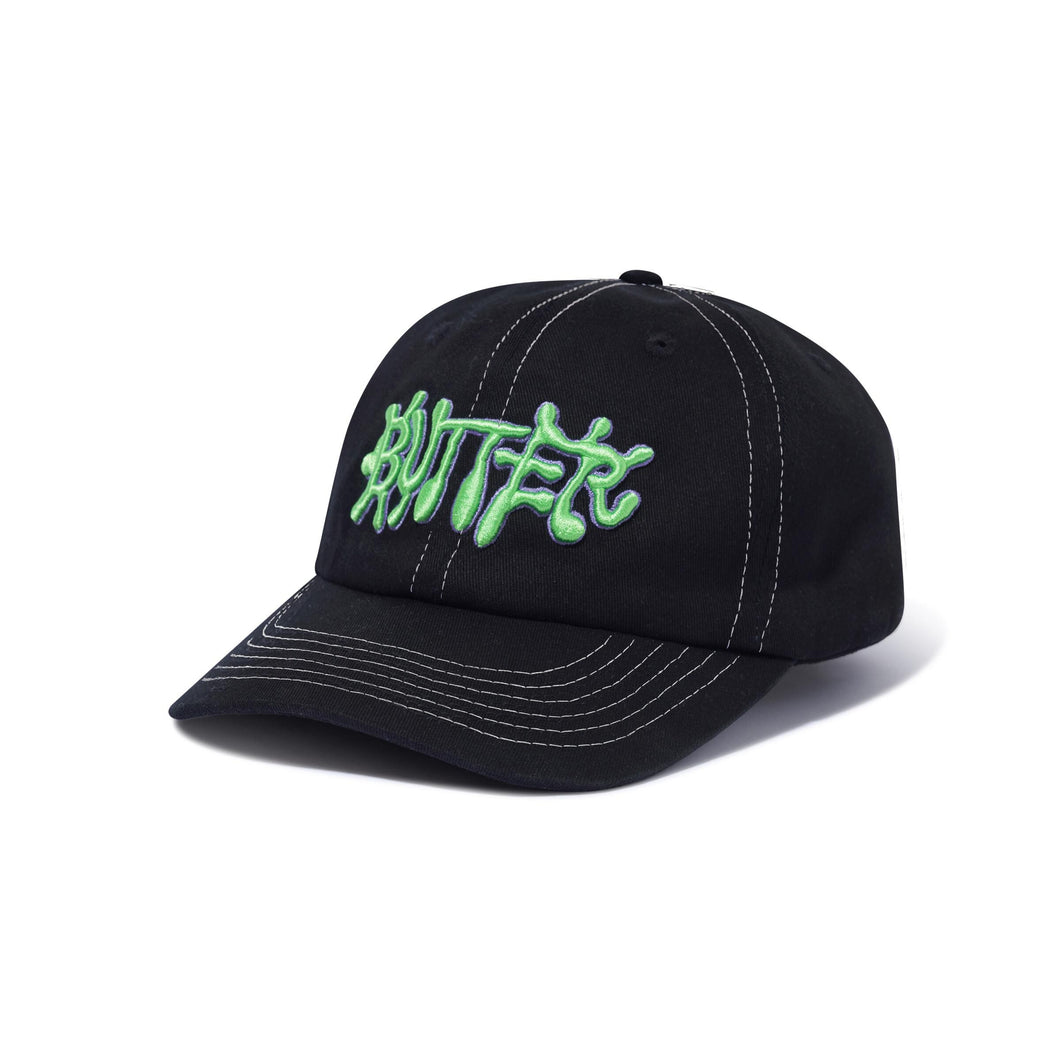 Butter Goods Ink 6 Panel Cap - Black