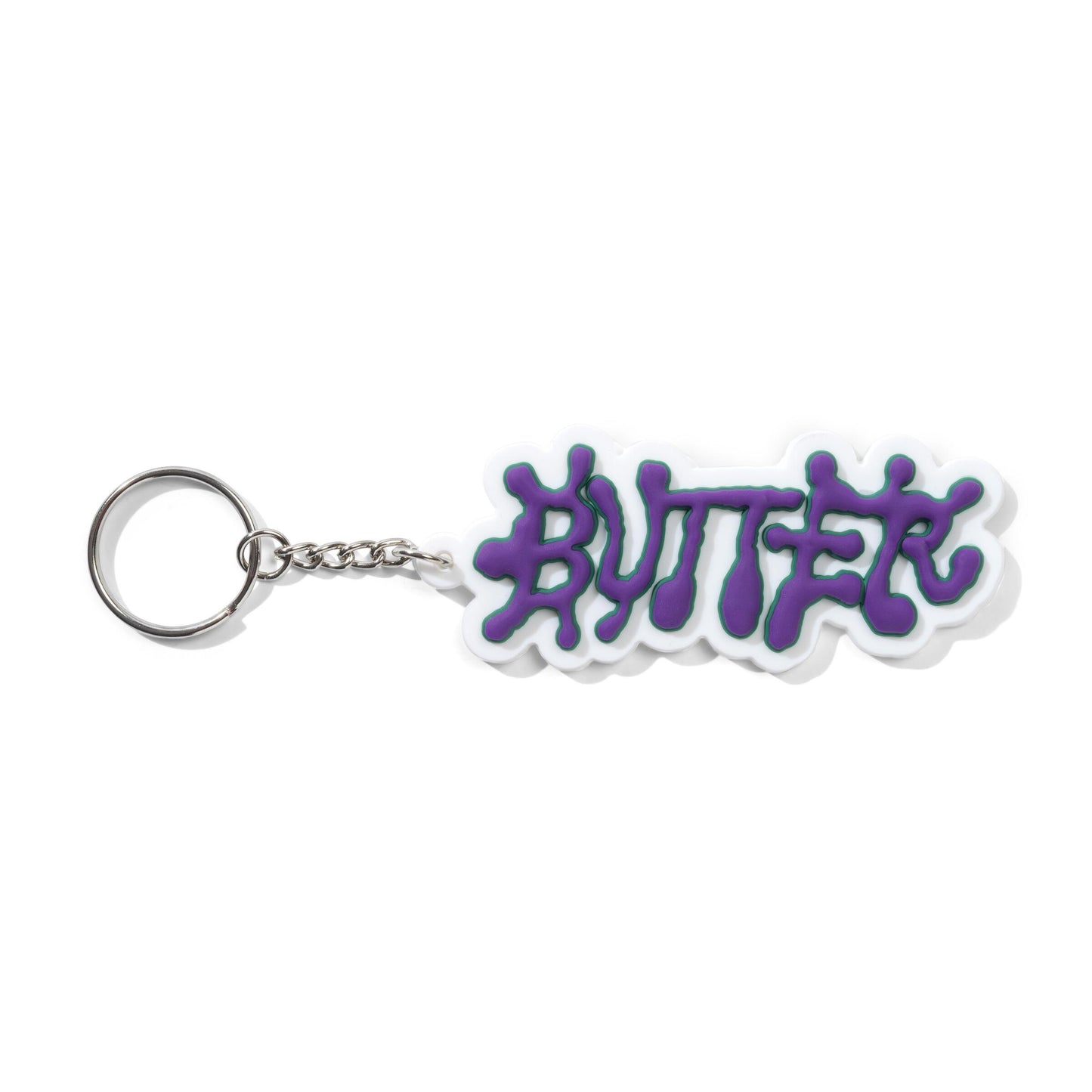 Butter Goods Ink Rubber Key Chain - White