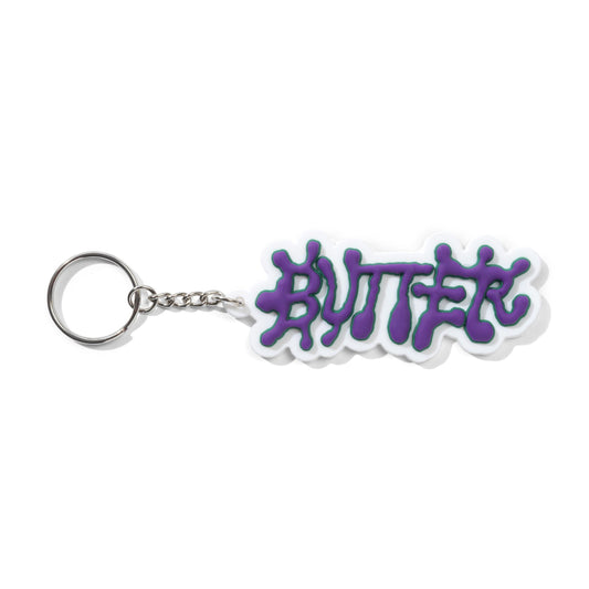 Butter Goods Ink Rubber Key Chain - White