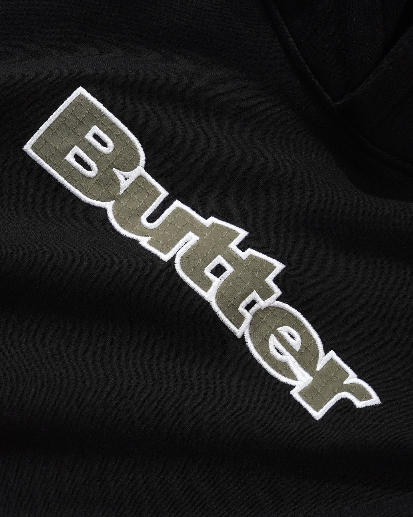 Butter Goods Ripstop Pullover Hood - Black
