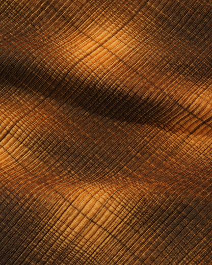 Butter Goods Cord Work Shorts - Mustard Plaid