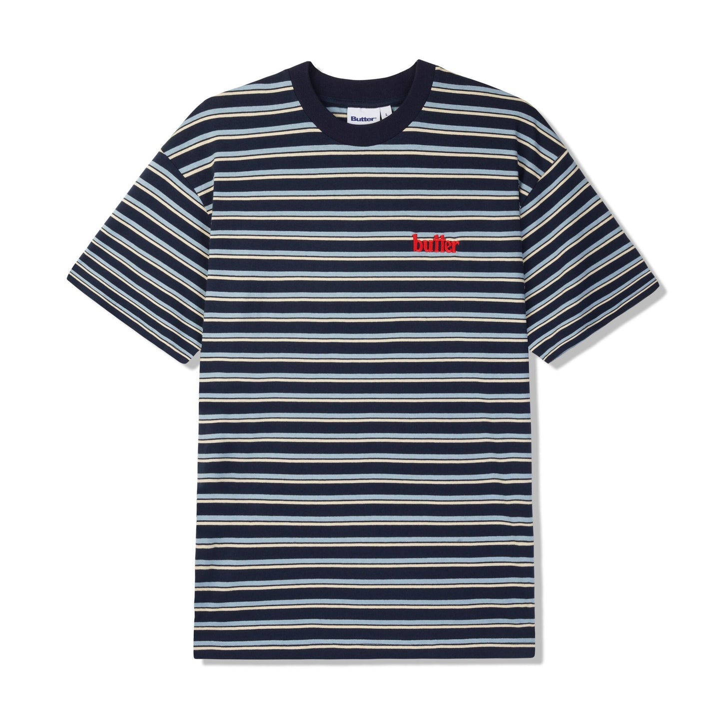 Butter Goods Gardens Stripe Tee - Navy