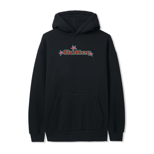 Butter Goods Star Logo Pullover Hoodie - Black