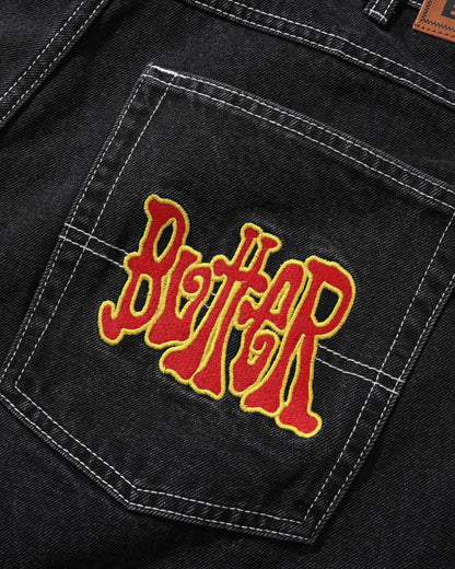 Butter Goods Tour Denim Jeans - Flat Black