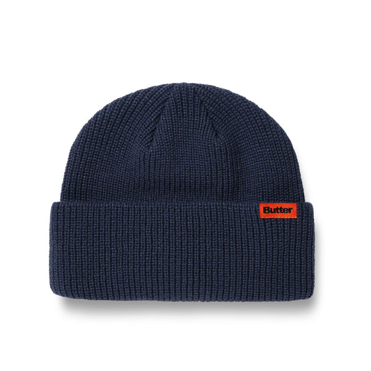 Butter Goods Tall Wharfie Beanie - Navy