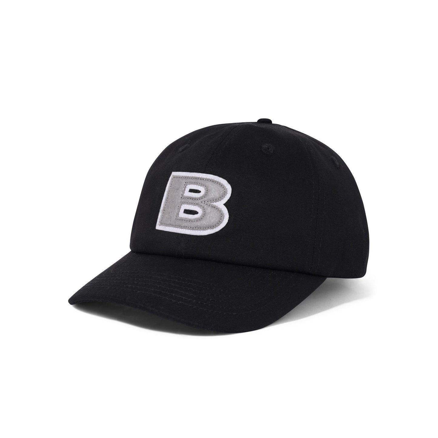 Butter Goods B Logo 6 Panel Cap - Black