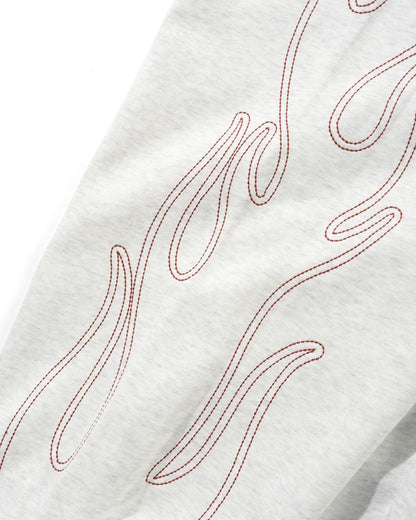Butter Goods Flame Fleece Pants - Ash