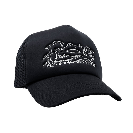 Frog Big Shoes Trucker Hat - Black