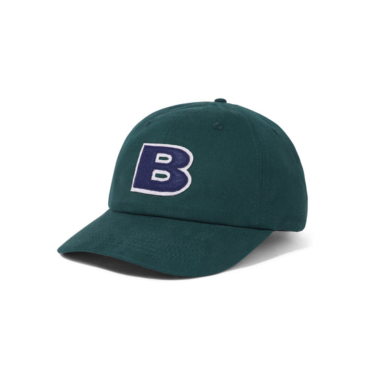 Butter Goods B Logo 6 Panel Cap - Forest