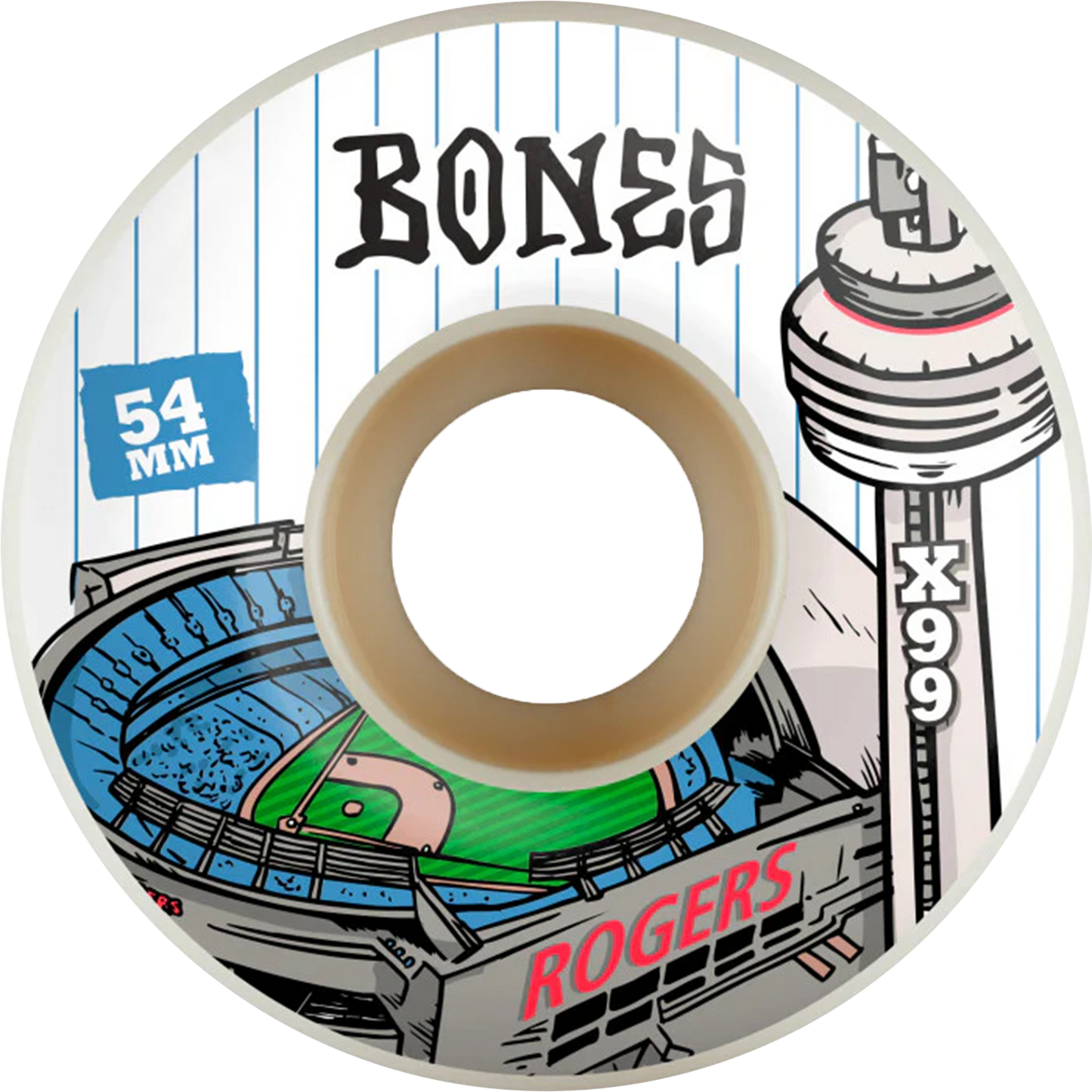 Bones Rogers Centre Standard X-Formula Wheels - 99A 54mm V1