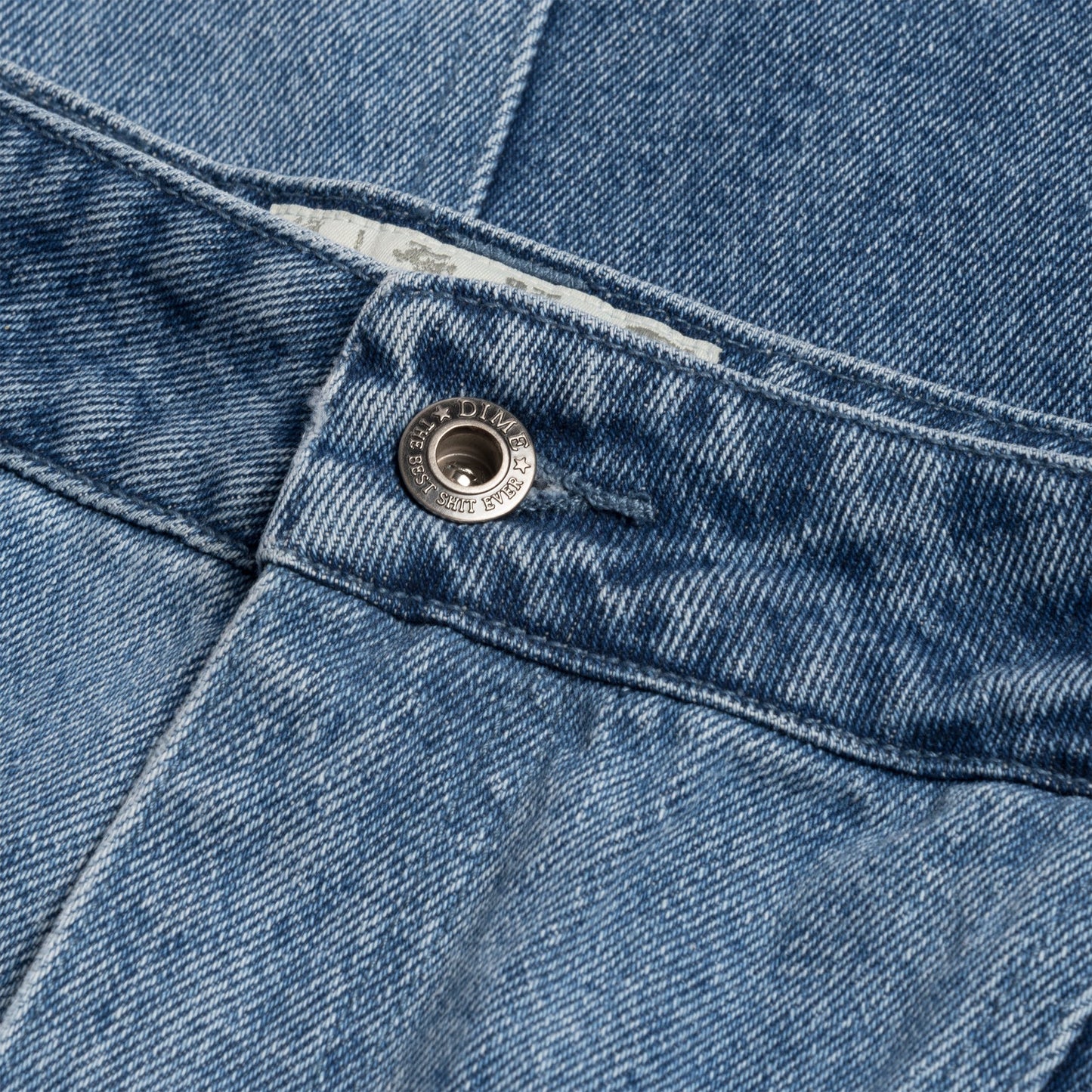 Dime Blocked Relaxed Denim Pants - Blue Washed