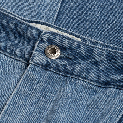 Dime Blocked Relaxed Denim Pants - Blue Washed