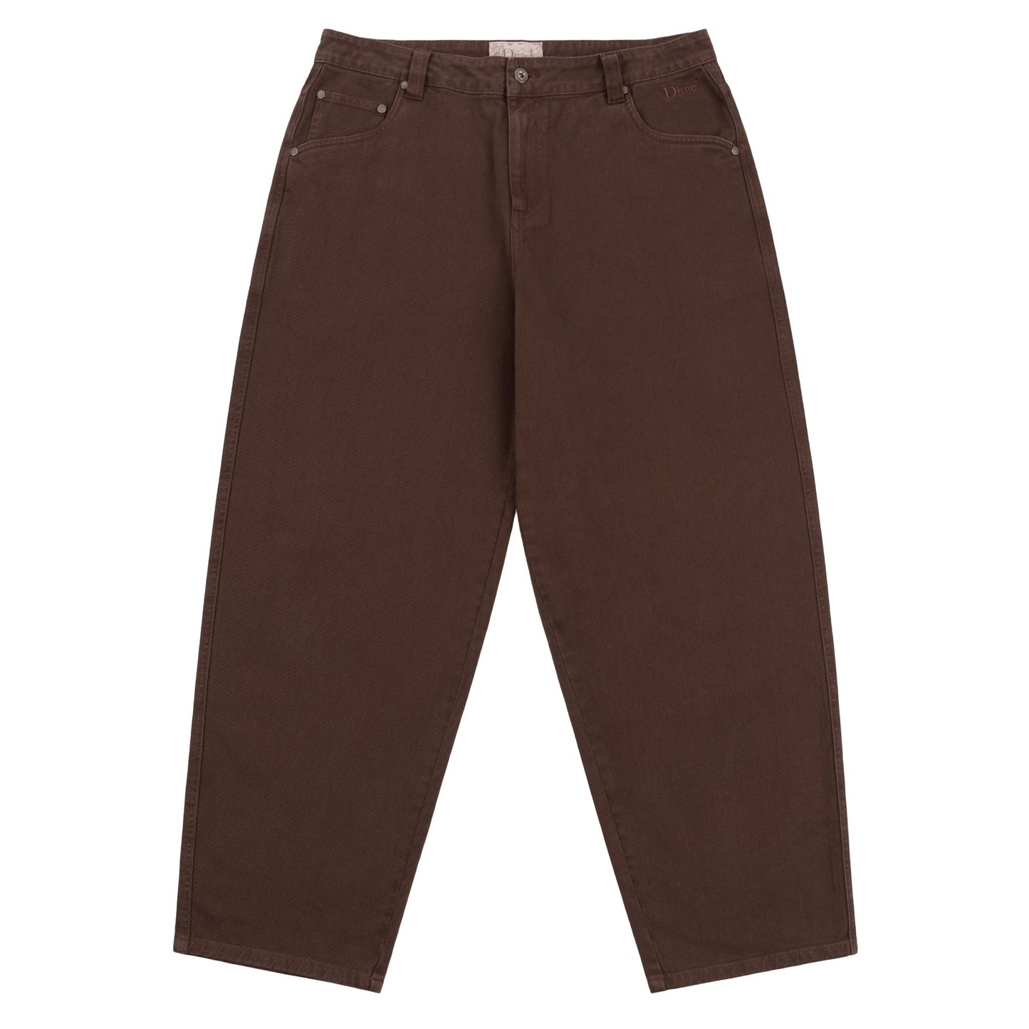 Dime Classic Baggy Denim Pants - Brown