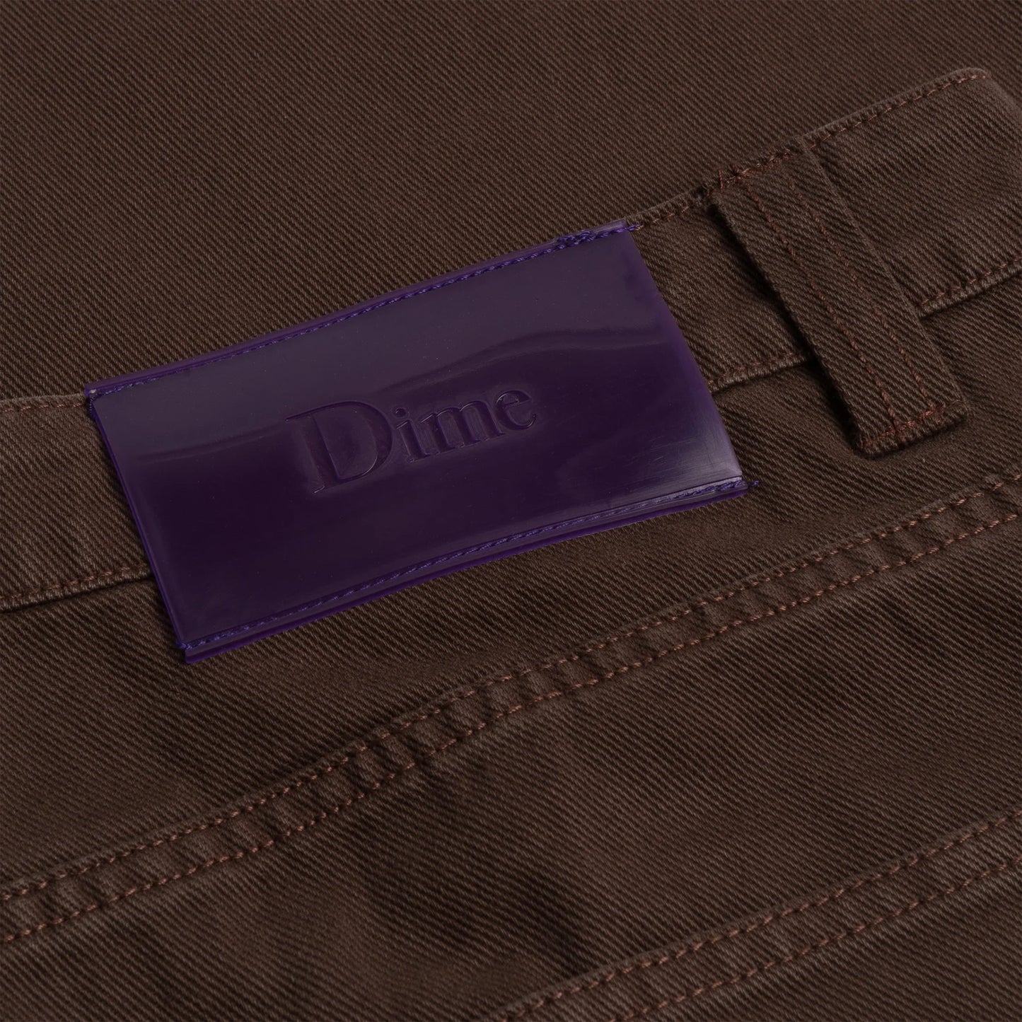 Dime Classic Baggy Denim Pants - Brown