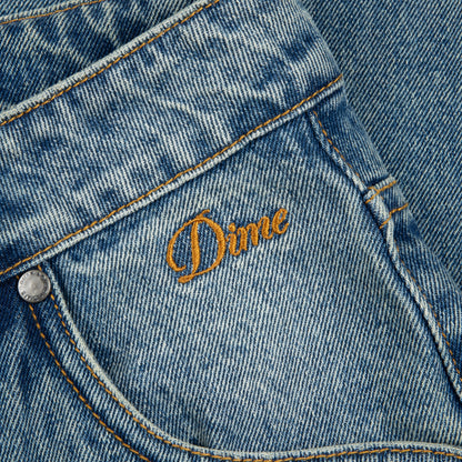 Dime Classic Relaxed Denim Pants - Sandblasted Indigo