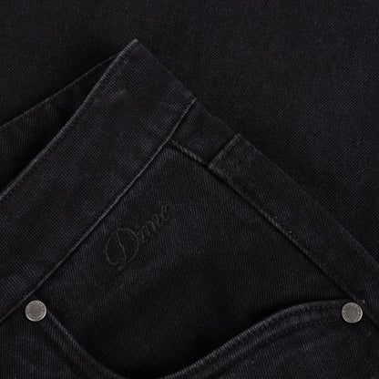 Dime Baggy Denim Pants - Black