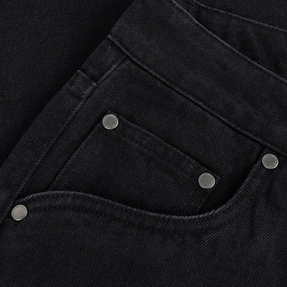 Dime Baggy Denim Pants - Black