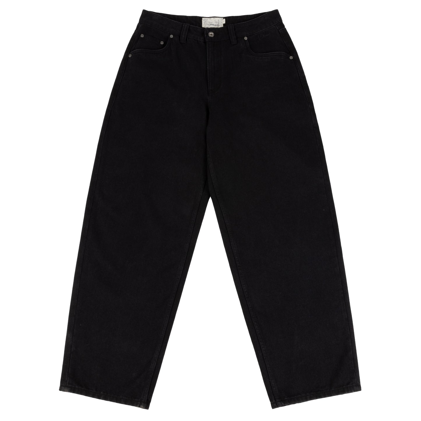 Dime Baggy Denim Pants - Black
